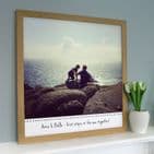 Personalised Message Photo Canvas Or Print
